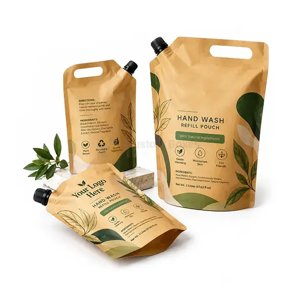Custom Kraft Paper Spout Pouch